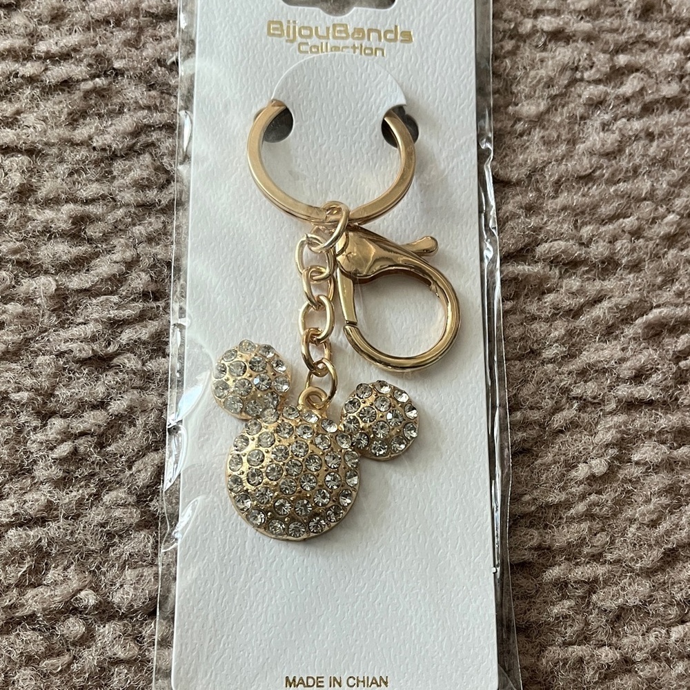 Gold Crystal Keychain